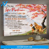 To my life partner - Be brave, be bold and be beauty Couple Landscape Canvas Prints - Wall Art