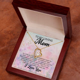 To My Loving Mom Forever Love Heart Necklace