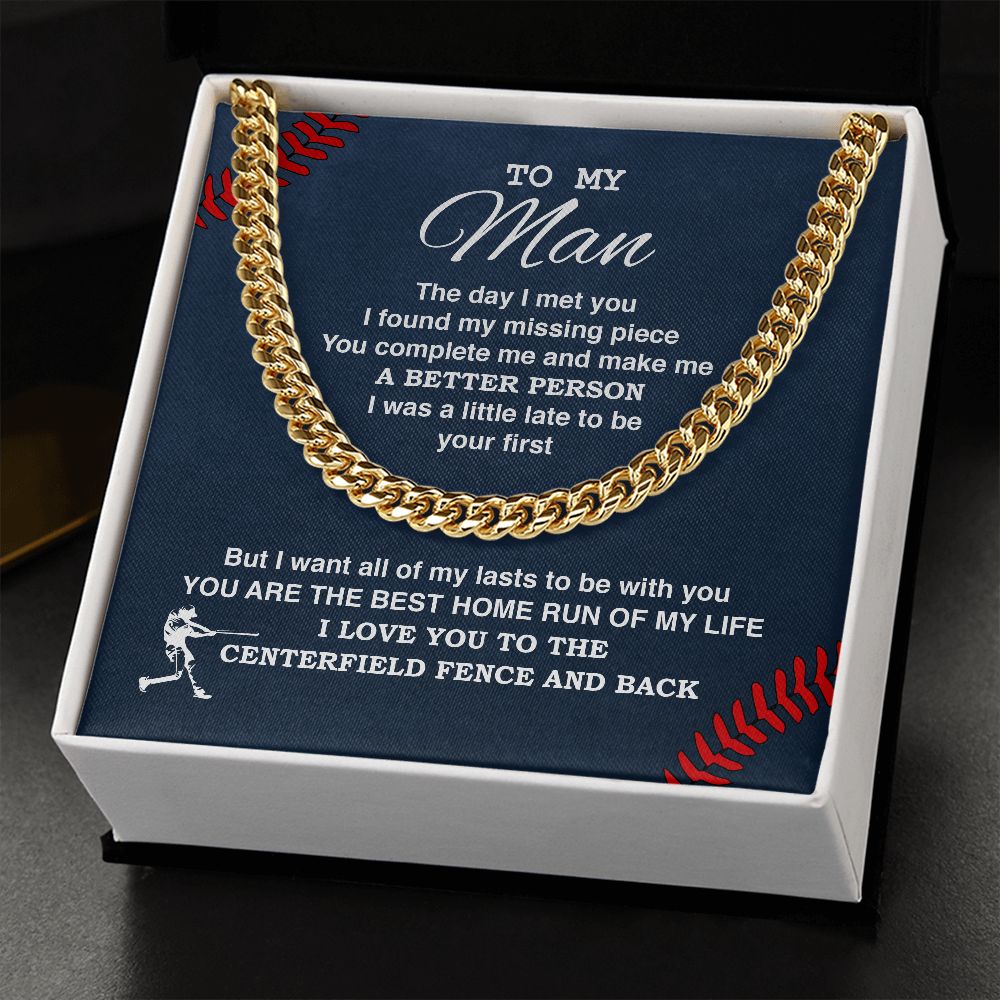 To My Man - Best Home Run, Cuban Link Chain