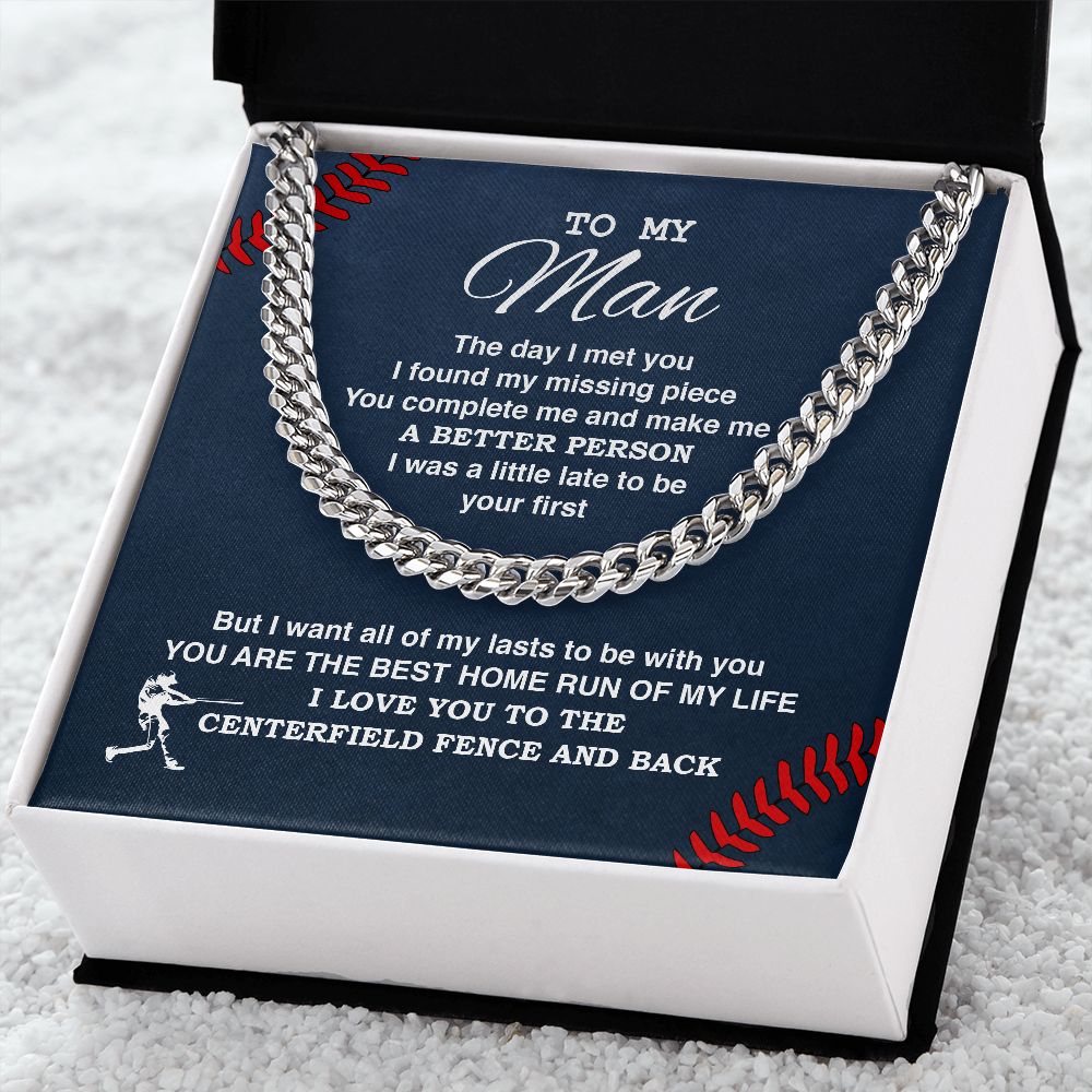 To My Man - Best Home Run, Cuban Link Chain