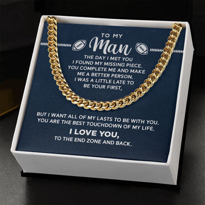 To My Man - Best Touchdown, Cuban Link Chain