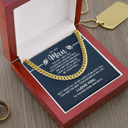 To My Man - Best Touchdown, Cuban Link Chain