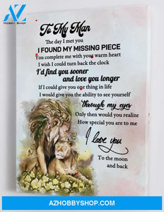 To My Man - Framed Canvas Gift WH004