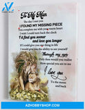 To My Man - Framed Canvas Gift WH004