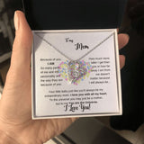 To my Mom - Because of you I AM - Forever Love Necklace