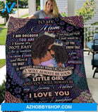 Personalized To My Mom Black Girl Fleece Blanket From Daughter I Love You So Much Mommy Great Customized Blanket For Birthday Christmas Thanksgiving