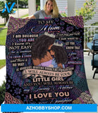 Personalized To My Mom Black Girl Fleece Blanket From Daughter I Love You So Much Mommy Great Customized Blanket For Birthday Christmas Thanksgiving