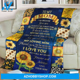 To My Mom Blanket, Fleece Blanket, Mink Blanket, Sherpa Blanket, Gift For Mom Family 