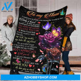 To My Mom Blanket, Special Blanket, Just Like You, Thank You and Love You So Much, Gift For Mom Family 