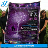 To My Mom Blanket Tree Of Life You Are The World Gift From Daughter Fleece Blanket Unique Gifts