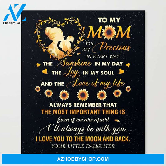 To My Mom Canvas Print Mom Canvas Art Print Wall Art Wall Decor
