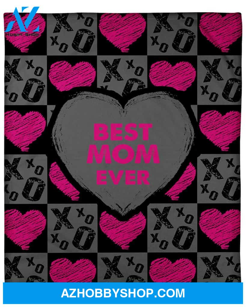 To My Mom Fleece Blanket Best Mom Ever A Wonderful Heart Great Customized Blanket Gift For Mother's Day Birthday Christmas Thanksgiving