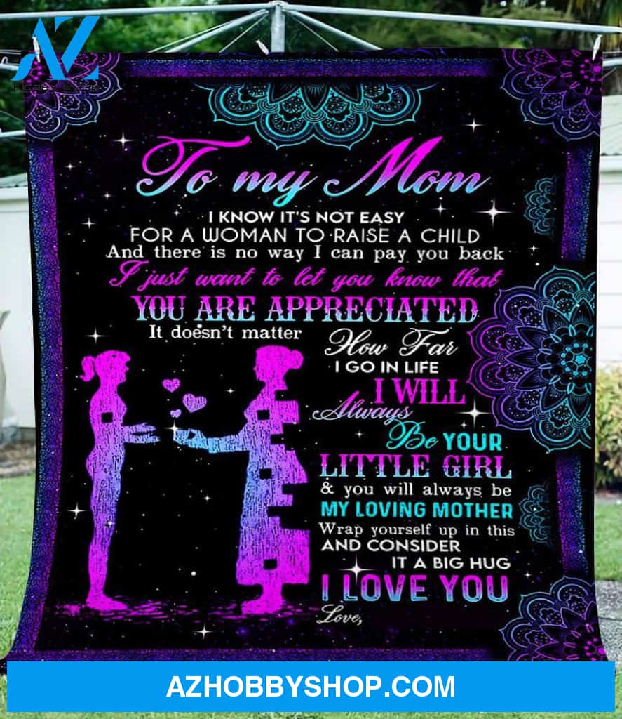 Personalized To My Mom Fleece Blanket From Daughter I Love You Great Customized Blanket Gifts For Birthday Christmas Thanksgiving Mother's Day