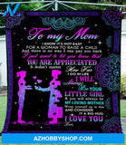 Personalized To My Mom Fleece Blanket From Daughter I Love You Great Customized Blanket Gifts For Birthday Christmas Thanksgiving Mother's Day
