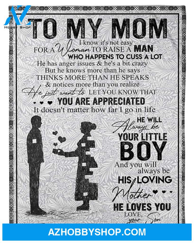 Personalized To My Mom Hearts Fleece Blanket From Daughter You Are Appreciated Great Customized Gift For Mother's day Birthday Christmas Thanksgiving