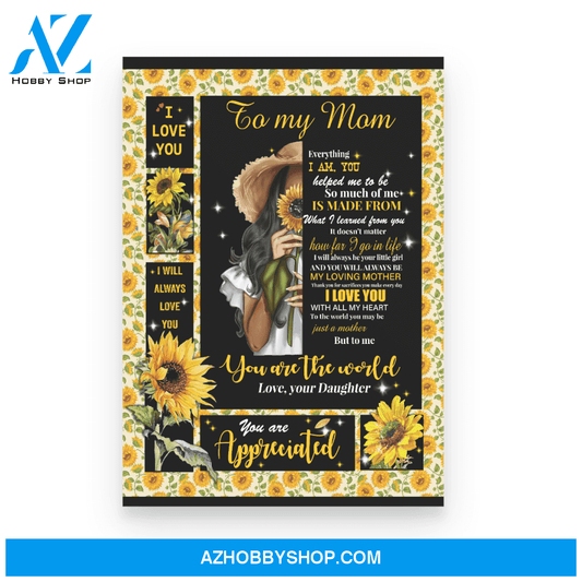 To My Mom Poster Canvas