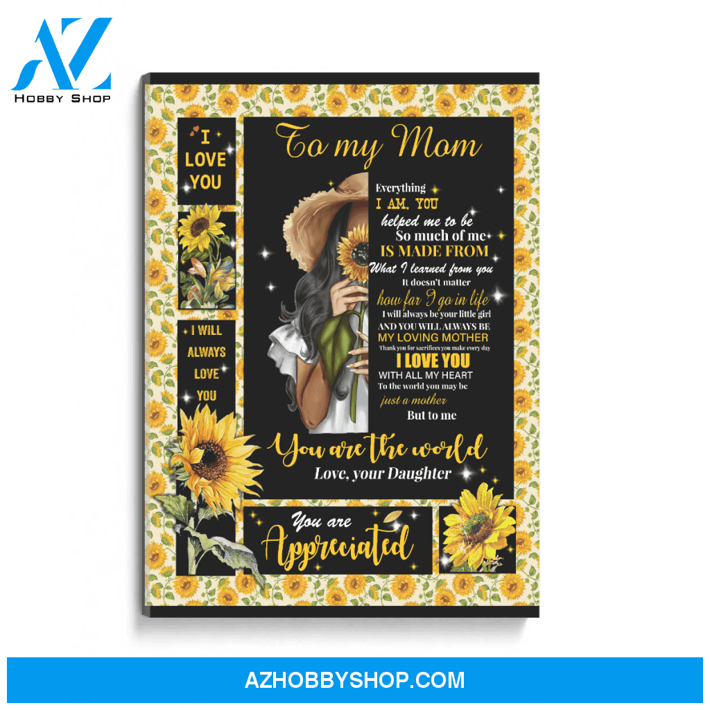 To My Mom Poster Canvas