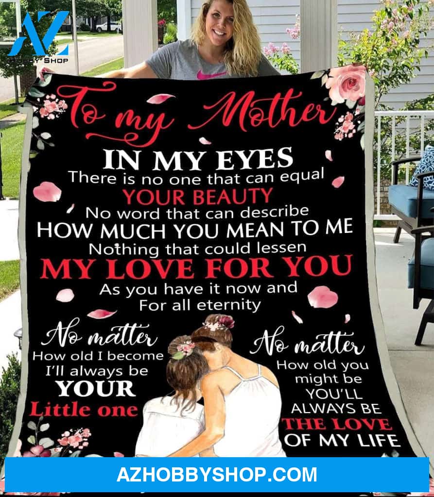Personalized To My Mom Roses Fleece Blanket From Daughter In My Eyes Great Customized Gift For Mother's Day Birthday Christmas Thanksgiving