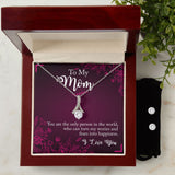 To My Mom You Are The Person Alluring Beauty Necklace Earring Set