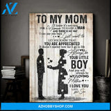 To My Mom You Will Always Be My Loving Canvas Wall Art Gift For Mom From Son