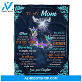 To My Mother Your Soul And Mine Are The Same Fleece Blanket Gift For Family,Birthday,Parents,Mother,Mom Gift 