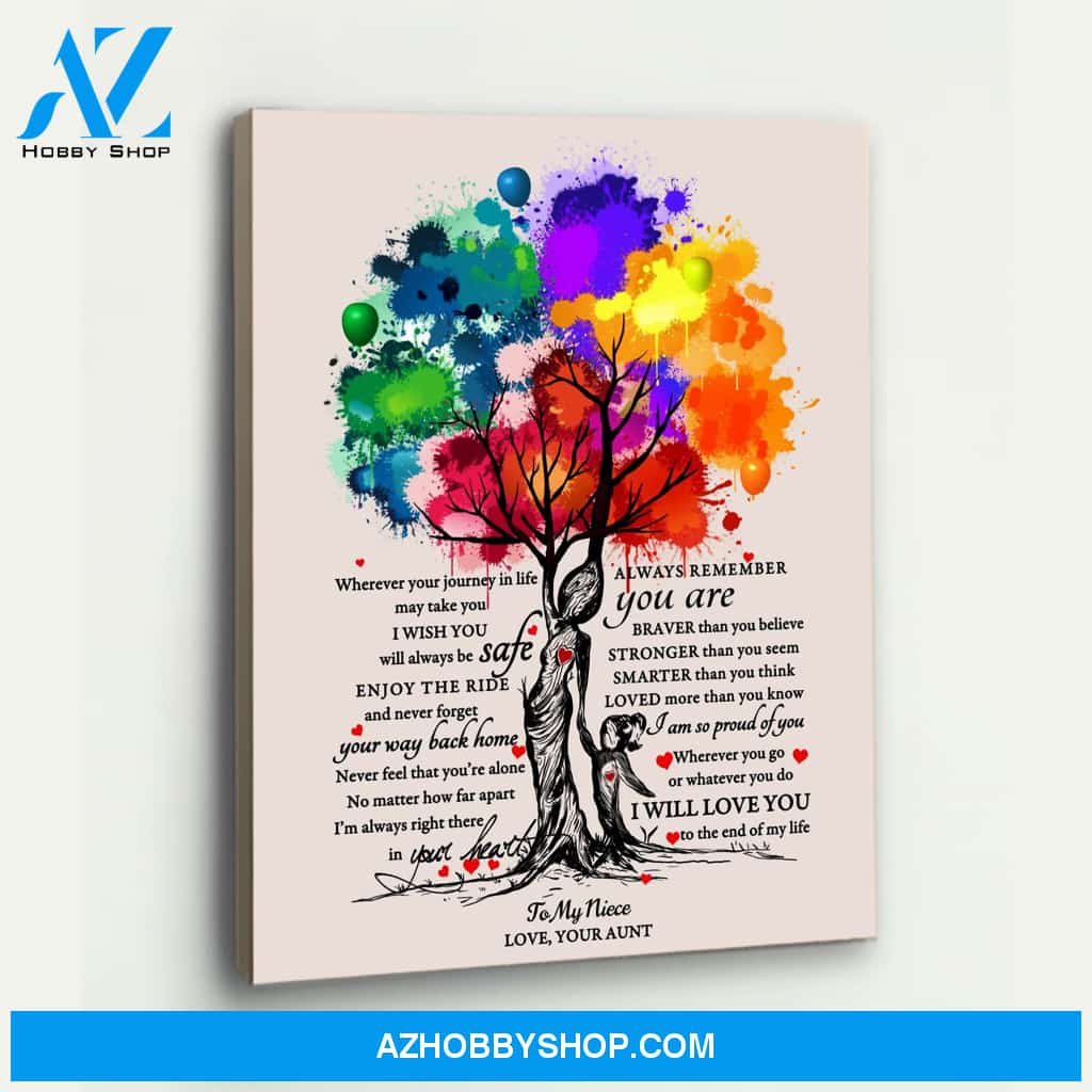 To My Niece Canvas Print Wall Art - Gift For Niece - Matte Canvas