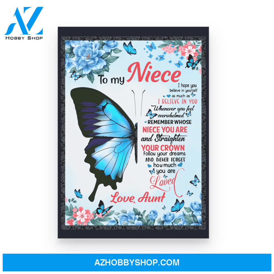 To my Niece Poster Canvas