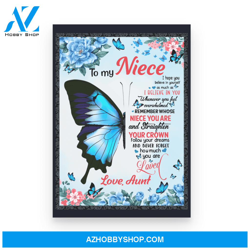 To my Niece Poster Canvas