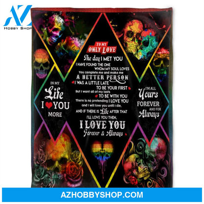 To My Only Love, Halloween LGBT, Soft Blanket.Home Decor Bedding Couch Sofa Soft and Comfy Cozy
