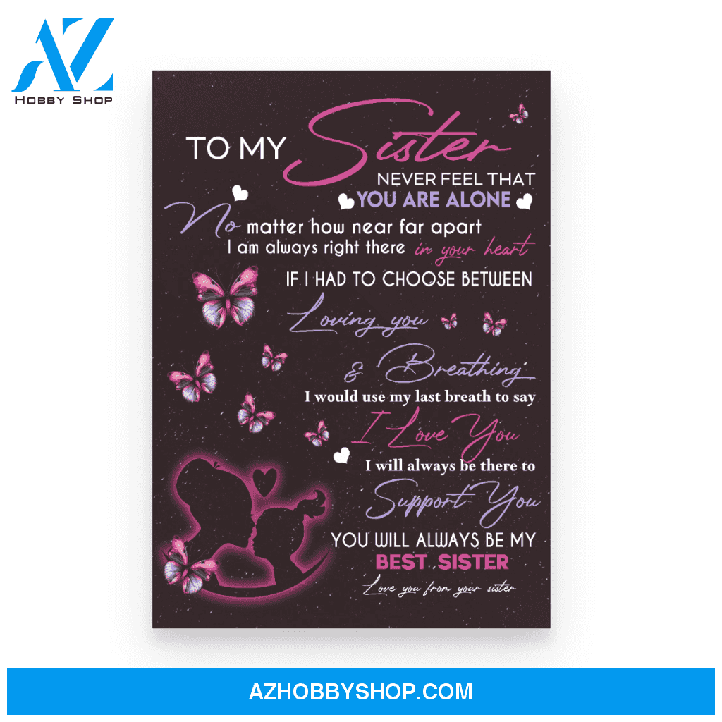 To my Sister Poster Canvas