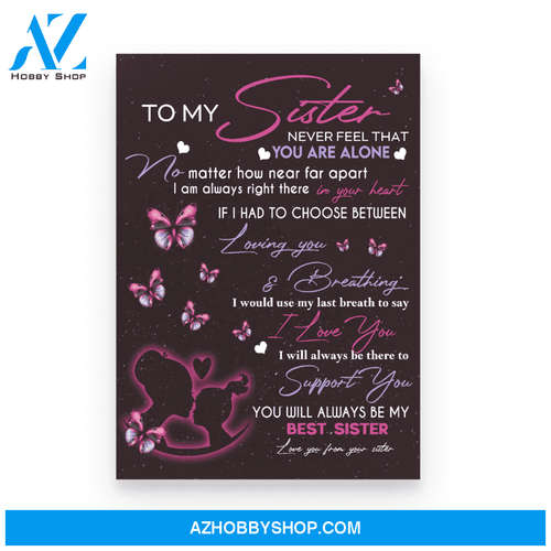 To my Sister Poster Canvas