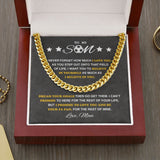 To My Soccer Son - Cuban Link Necklace, Cuban Link Chain