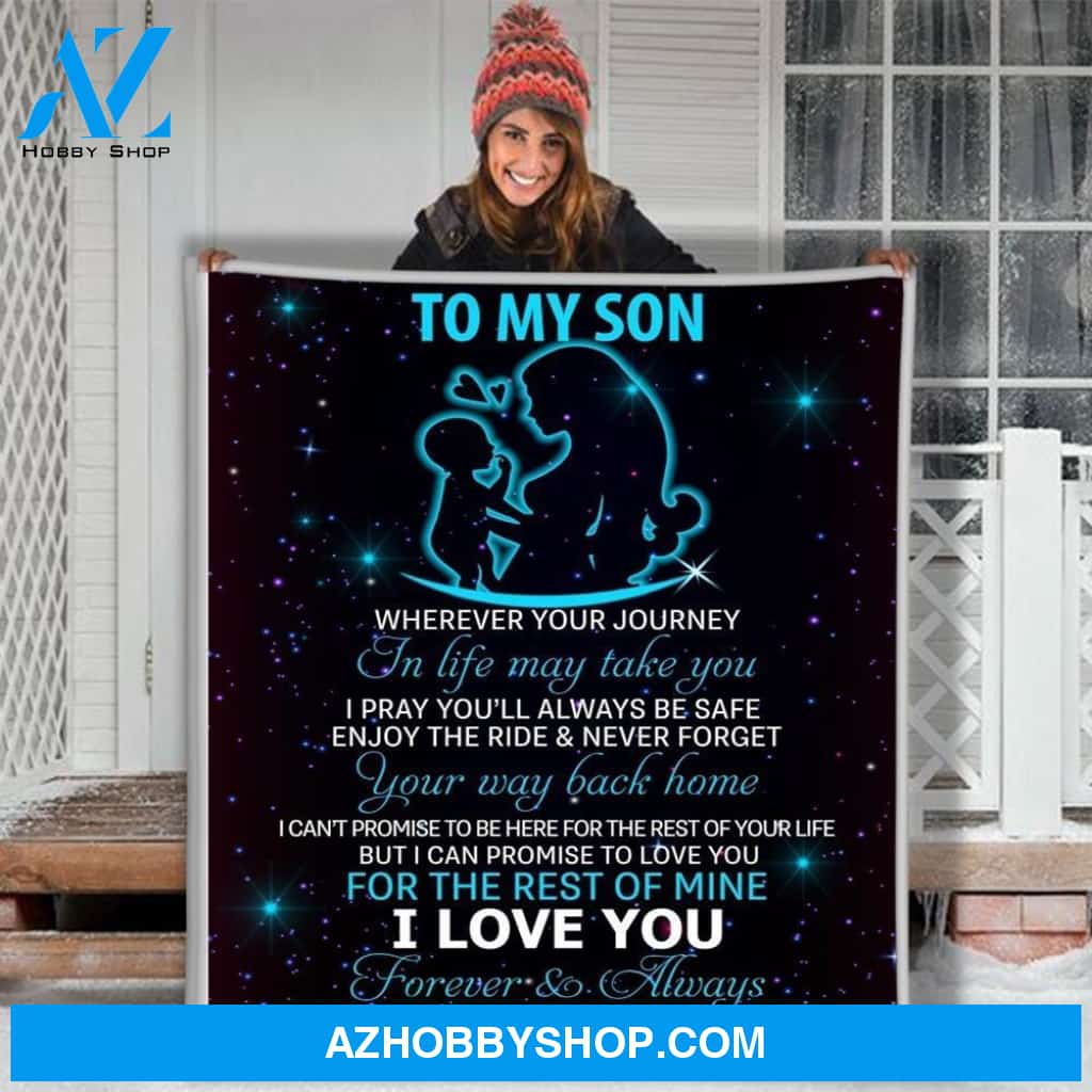 To My Son 3D Custom Blanket