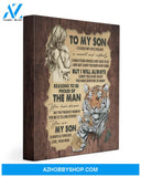 To My Son Canvas From Mom Tiger Canvas Full Size Canvas I Closed My Eyes For But A Moment