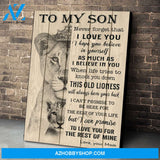 To My Son Canvas Print Wall Art - Matte Canvas