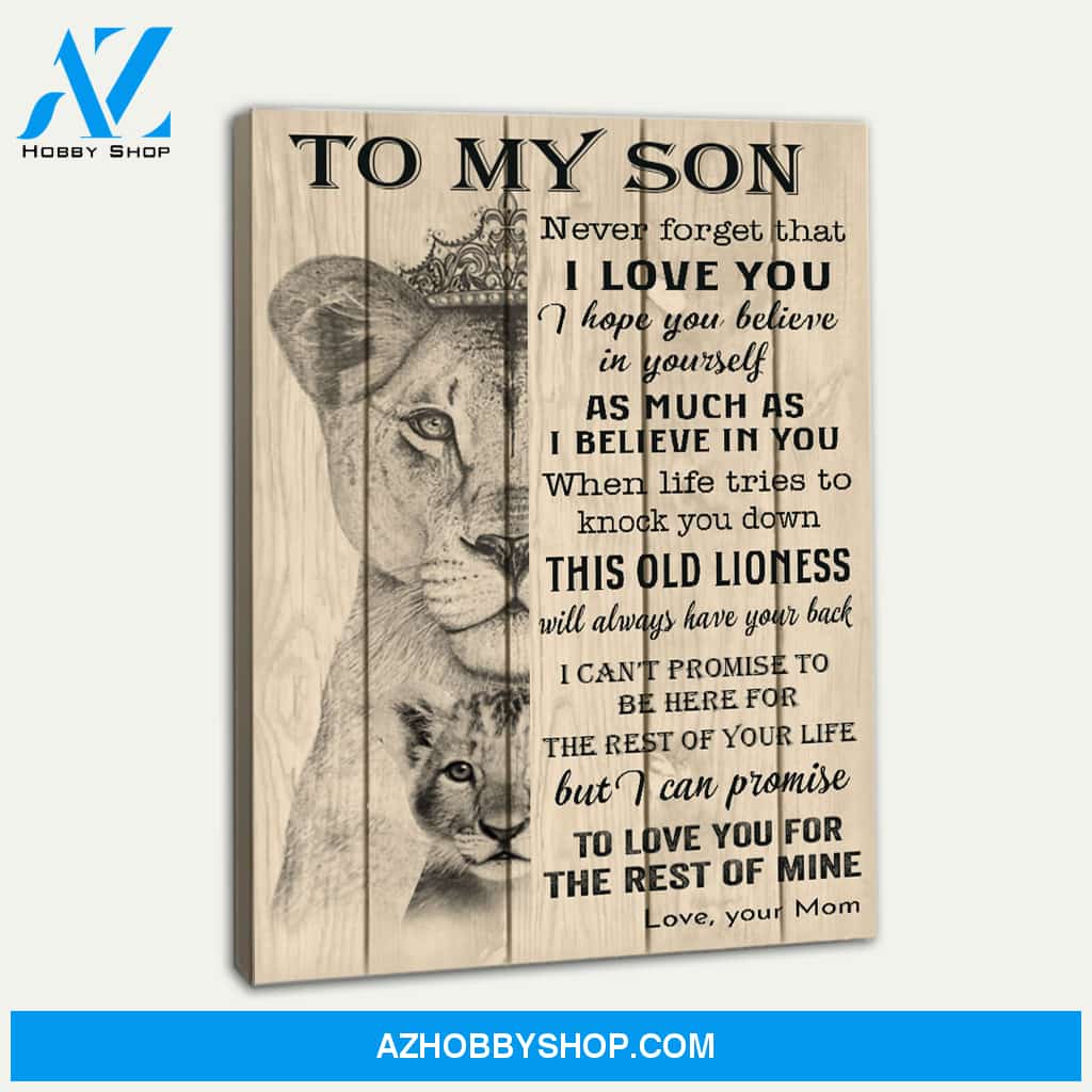 To My Son Canvas Print Wall Art - Matte Canvas