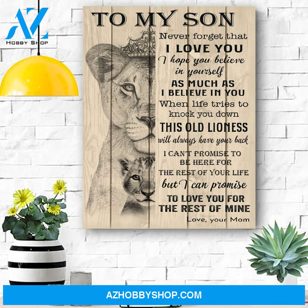 To My Son Canvas Print Wall Art - Matte Canvas