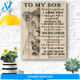 To My Son Canvas Print Wall Art - Matte Canvas