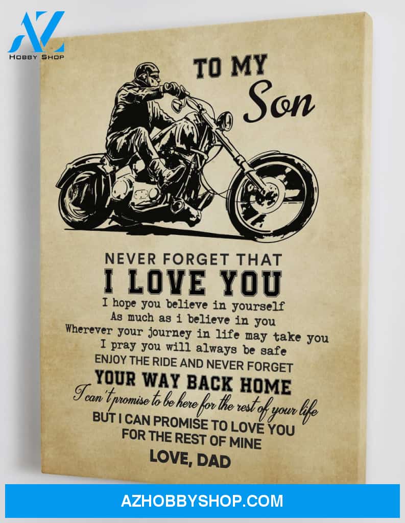 To My Son - From Dad - Canvas Gift DS007