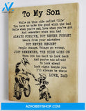 To My Son - From Dad - Canvas Gift DS005