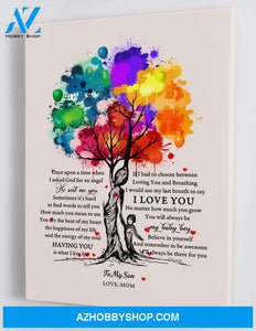 To My Son - From Mom - Framed Canvas Gift MS029