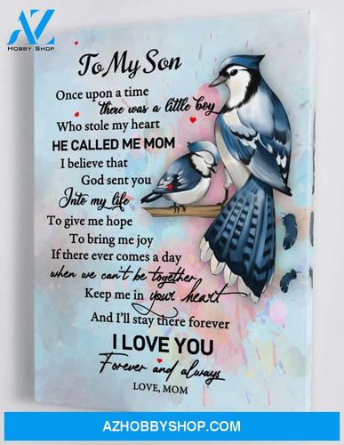 To My Son - From Mom - Framed Canvas Gift MS015