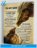 To My Son - From Mom - Framed Canvas Gift MS037