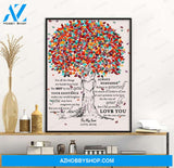 To My Son - From Mom - Framed Canvas Gift MS001