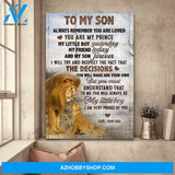 To my son - Lion - To me you will always be my little boy - Family Portrait Canvas Prints, Wall Art