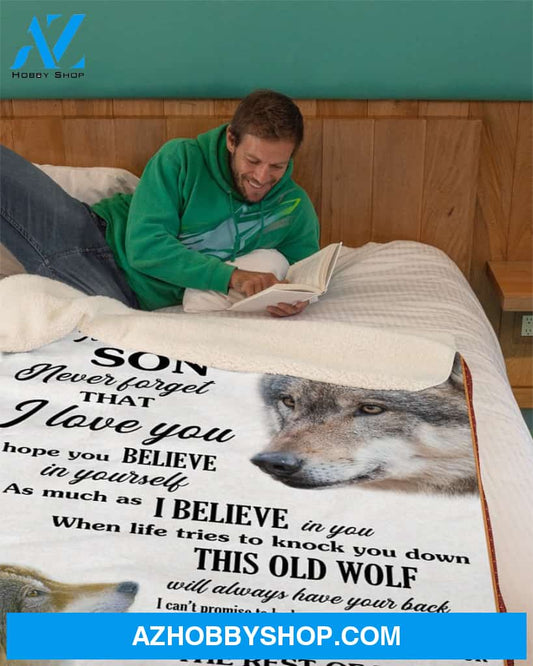 To My Son Love You For The Rest Of Mine Fleece Blanket Gift For Son