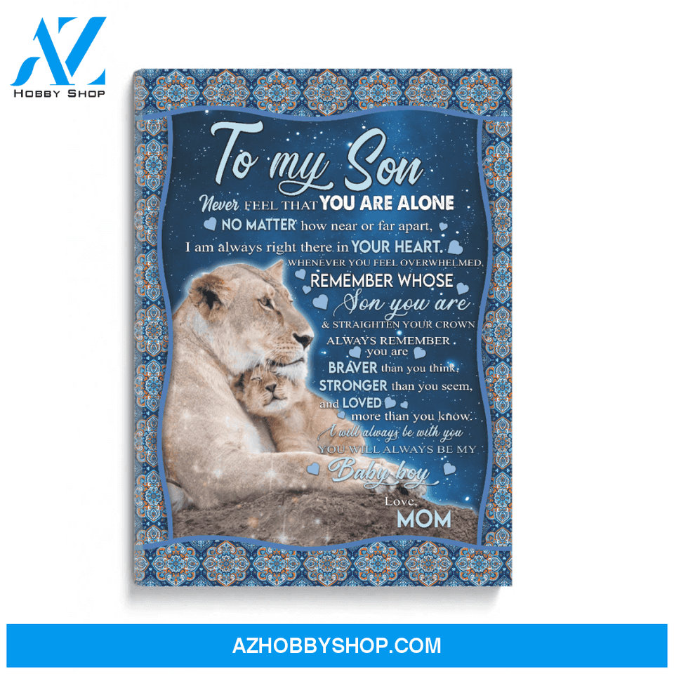 To my Son Poster Canvas
