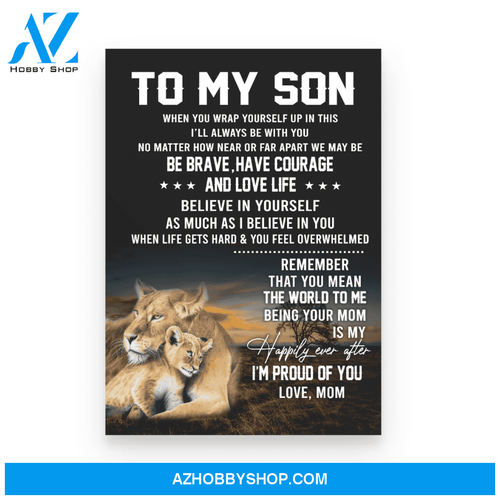To my son Poster Canvas