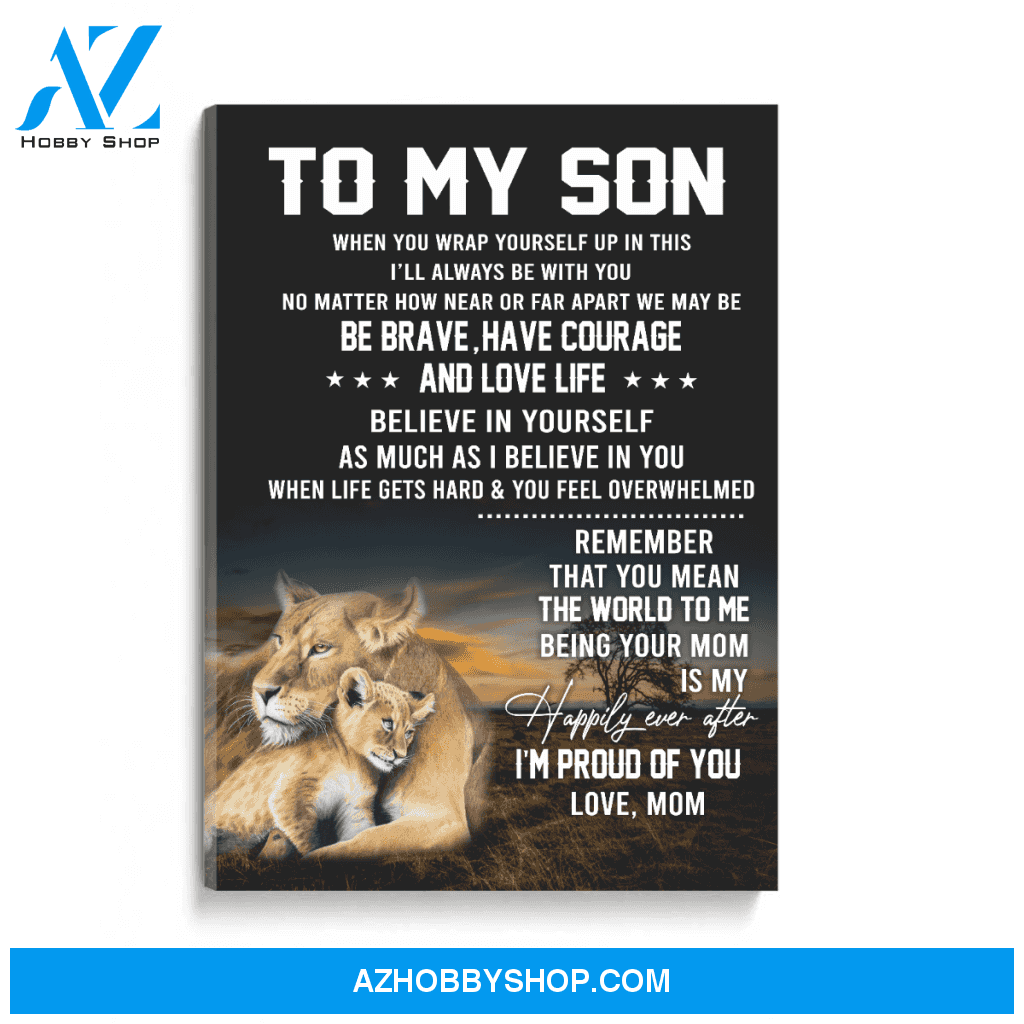 To my son Poster Canvas