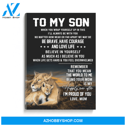To my son Poster Canvas